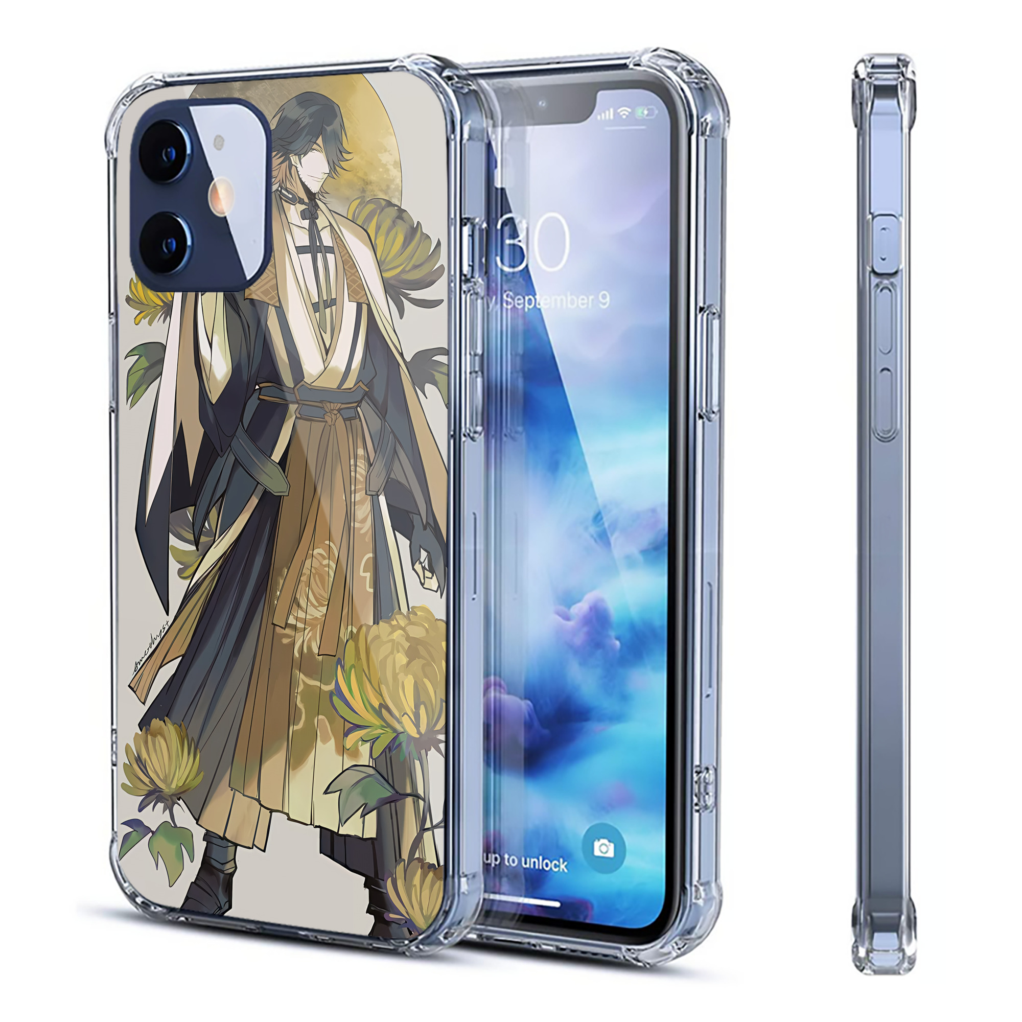 （画像用） 刀剣乱舞 Touken Ranbu 【iPhone 12シリーズ対応】透明スマホケース（クリアソフトケース）